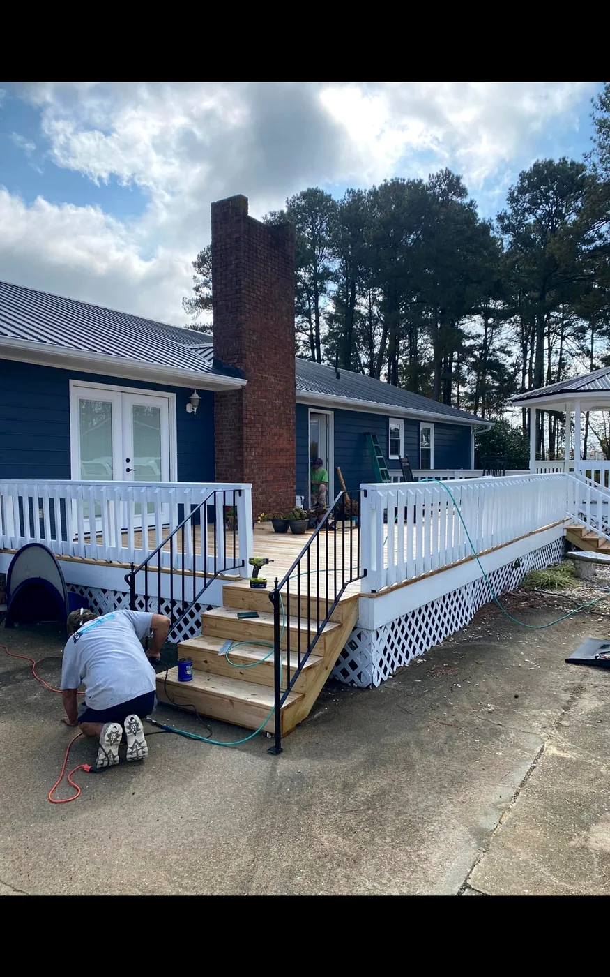Accessibility ramp and deck project